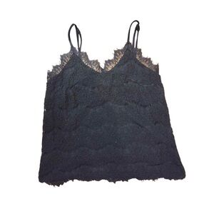 Black Lace Camisole Top